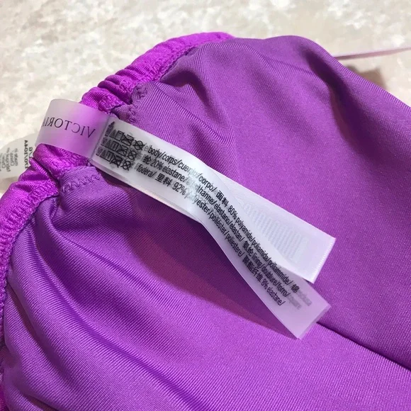 FREE NEW Victorias Secret Swim Purple Twist Bralette Bikini Top NWT Spring Break - Picture 9 of 15